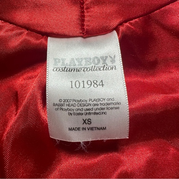 Vintage Playboy Exclusive HALLOWEEN SEXY SCANDALOUS Pirate COSTUME Jacket Red XS - Picture 3 of 11